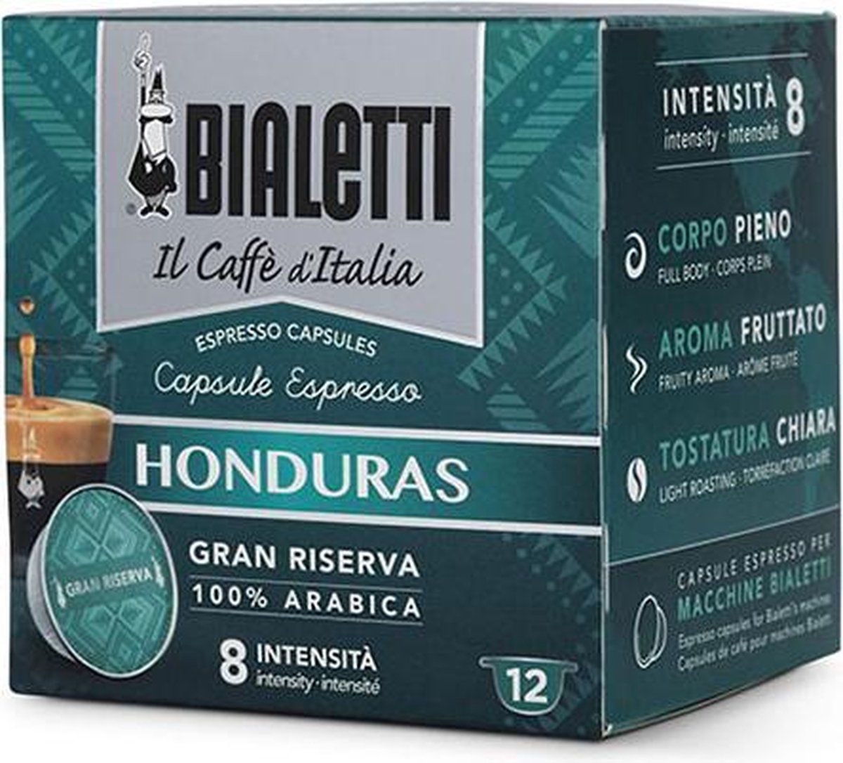 slagader voorzien maximaliseren Bialetti Honduras Koffie Capsules - 8 x 12 stuks | bol.com