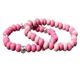 Little Bijoux armband-Beads Pink