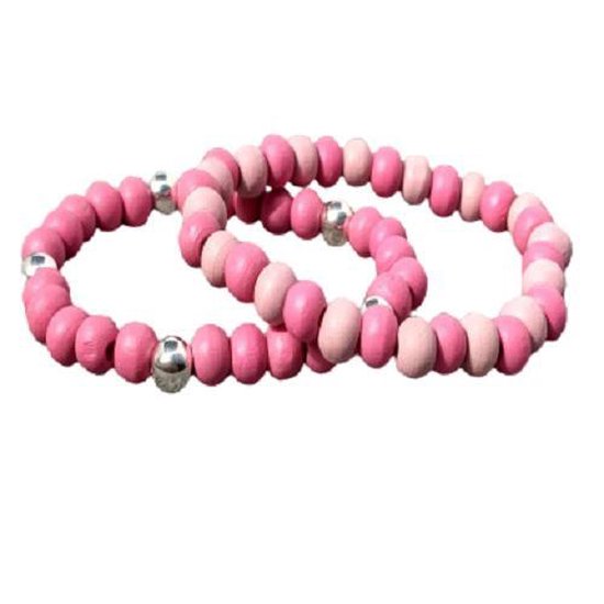 Little Bijoux armband-Beads Pink