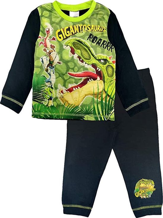 criticus Slager in de tussentijd Disney - Gigantosaurus - Dinosaurus -kinder-pyjama- groen - zwart- maat  86/92 | bol.com