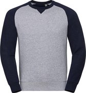 Russell Heren Authentieke Baseball Sweatshirt (Licht Ossen/Indigo-melange)