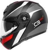 Schuberth C3 Pro Sestante Black Red Modular Helmet 2XL