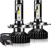H4 LED Autolamp - LED Verlichting - Koplamp/Mistlamp - Auto/Scooter/Motor - 12V - 30 Watt - 10000 Lumen - 6500 K - Universeel - Set van 2 stuks