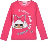 LOL Surprise long sleeve donker roze maat 110