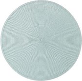 Luxe placemat rond - cyaan - d36cm