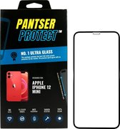 Pantser Protect ™ Case Friendly Screenprotector voor Apple iPhone 12 Mini - Premium glazen full-cover Pantserglas Protector - Tempered Glass Bescherm Glas