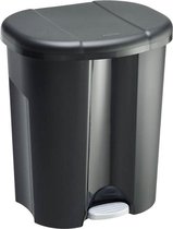 Système de tri poubelle ROTHO 2x 15 litres / 1x 11 litres noir | Poubelle avec système de séparation