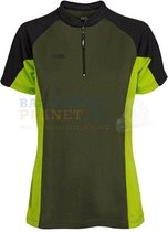 RSL T-shirt Badminton Tennis Zwart/Lime Dames maat L
