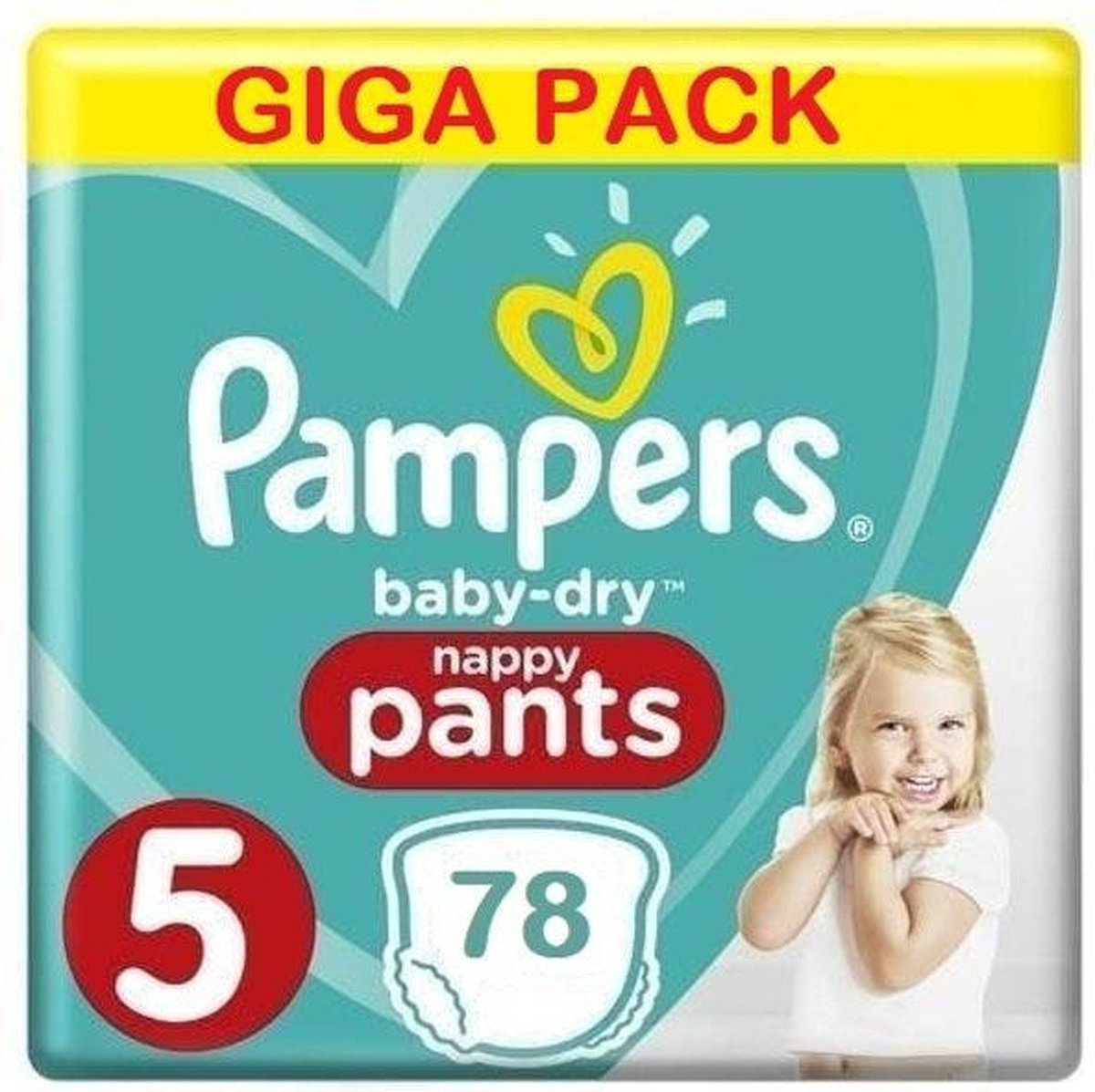 Pampers Bébé-Dry Pants Taille 5 (12-17 kg) - 78 couches-culottes | bol