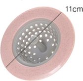 Roze Gootsteenzeef van sillicoon – Geschikt als zeef in de badkamer en keuken – Filter voor Gootsteen – Voorkom ontstoppingen – Duurzaam in Gebruik – Sterke Zuigkracht - Doorsnee 1