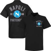 Napoli Established Double Crested Polo Shirt - Zwart - XXXL