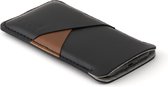 JACCET leren Galaxy S21 Plus hoesje - Zwart volnerf leer met ruimte voor creditcards en/of briefgeld