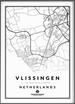 Citymap Vlissingen 50x70 Stadsposter