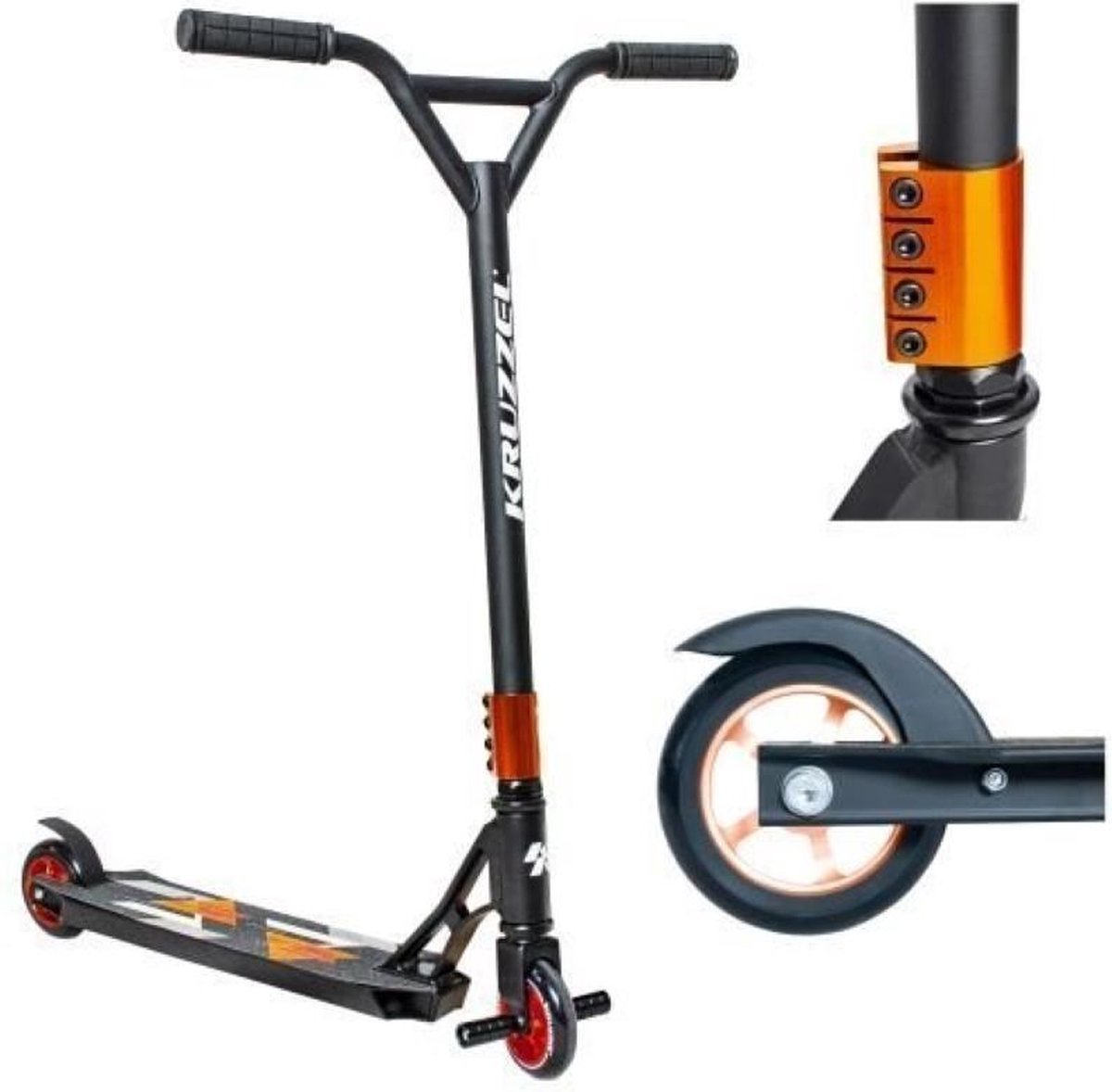 Arebos stuntstep | ABEC-9 kogellagers | incl. standaard | aluminium voetrem | voor kinderen en volwassenen | belastbaar tot 100 kg | kickstep | kickscooter