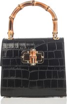 Venezia Leren Handtas Croco Print