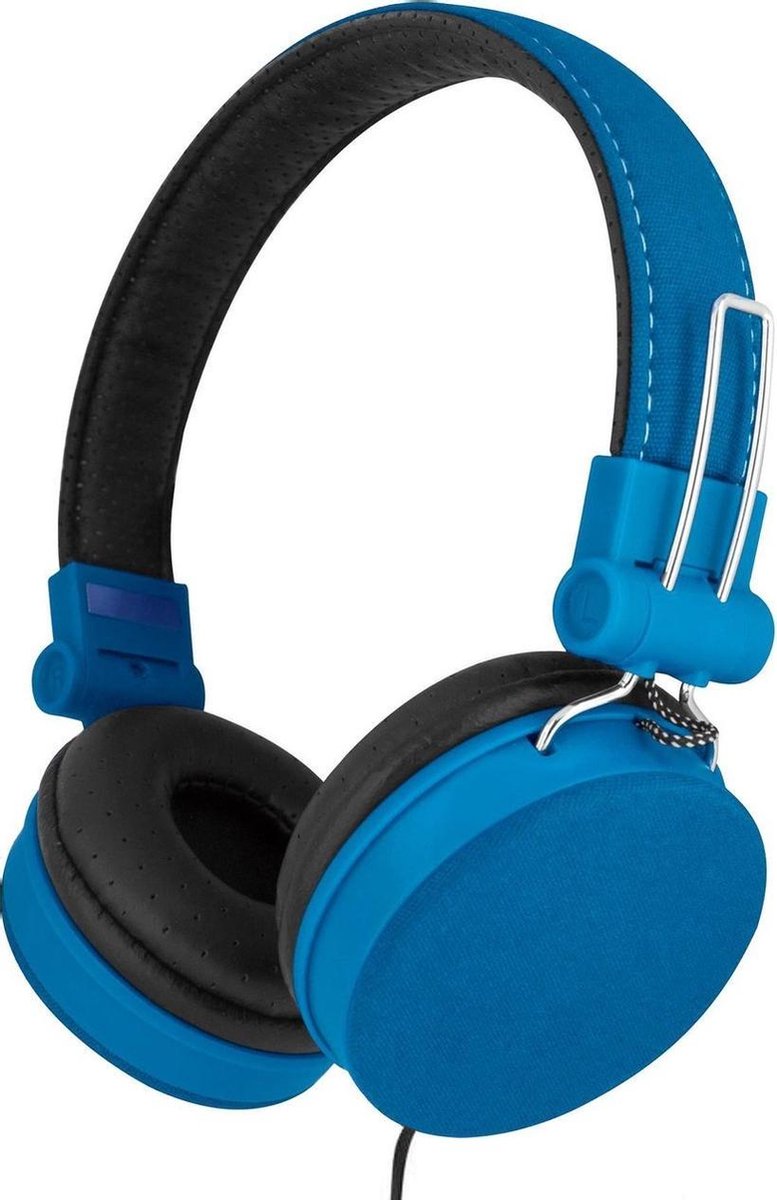 Saatchitech - Koptelefoon Met Microfoon - On-Ear - Blauw