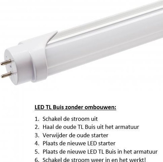 LED TL Buis | T8 | 105 cm | 15W | 5000K | BASIC | bol.com