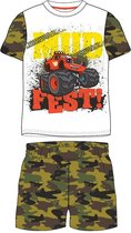 Blaze Kinder Shortama Zomerset Maat 104 Wit/Legerprint