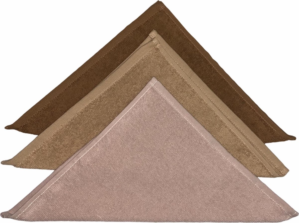 Goedkoopste Funnies spuugdoek brown,sand,pinkstone (set van 3) | brown/sand/pinkstone | knoeien | eten en drinken | baby verzorging | 100 zuivere katoen | zachte badstof