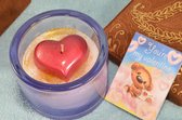 "Heart in a Box", de meest romantische kaars van Valentijnsdag 2022 - komt in gestoffeerde geschenkdoos Valentijnsdag special - gemaakt door Candles by MIlanne