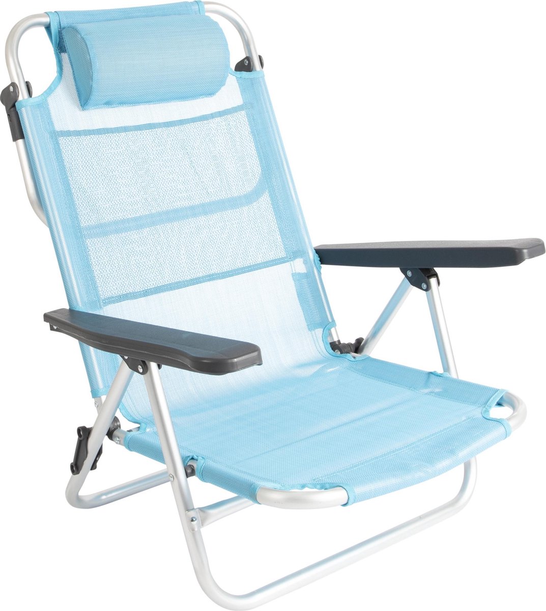 Chaise de plage Bo-Camp - Monaco - Aluminium - Blauw | bol.com