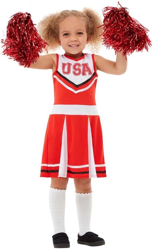 Amerikaanse Cheerleader Kind Kostuum Meisje ==> Feestwinkel XL
