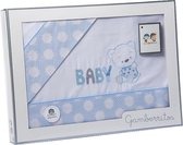 Gamberritos Beddenset Bear 120 X 180 Cm Katoen Blauw 3-delig