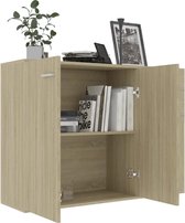 vidaXL Dressoir 105x30x75 cm spaanplaat sonoma eikenkleurig