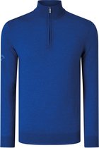 Callaway Ribbed ¼ zip Merino sweater, Kleur Surfing Blue, Maat XXL