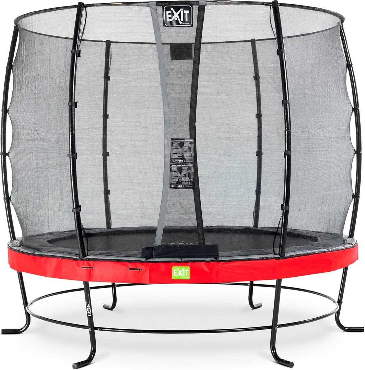 EXIT Elegant trampoline rond ø253cm - rood