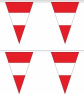 3x stuks polyester vlaggenlijn vlaggetjes Oostenrijk 5 meter - Voor binnen/buiten - Landen thema versiering