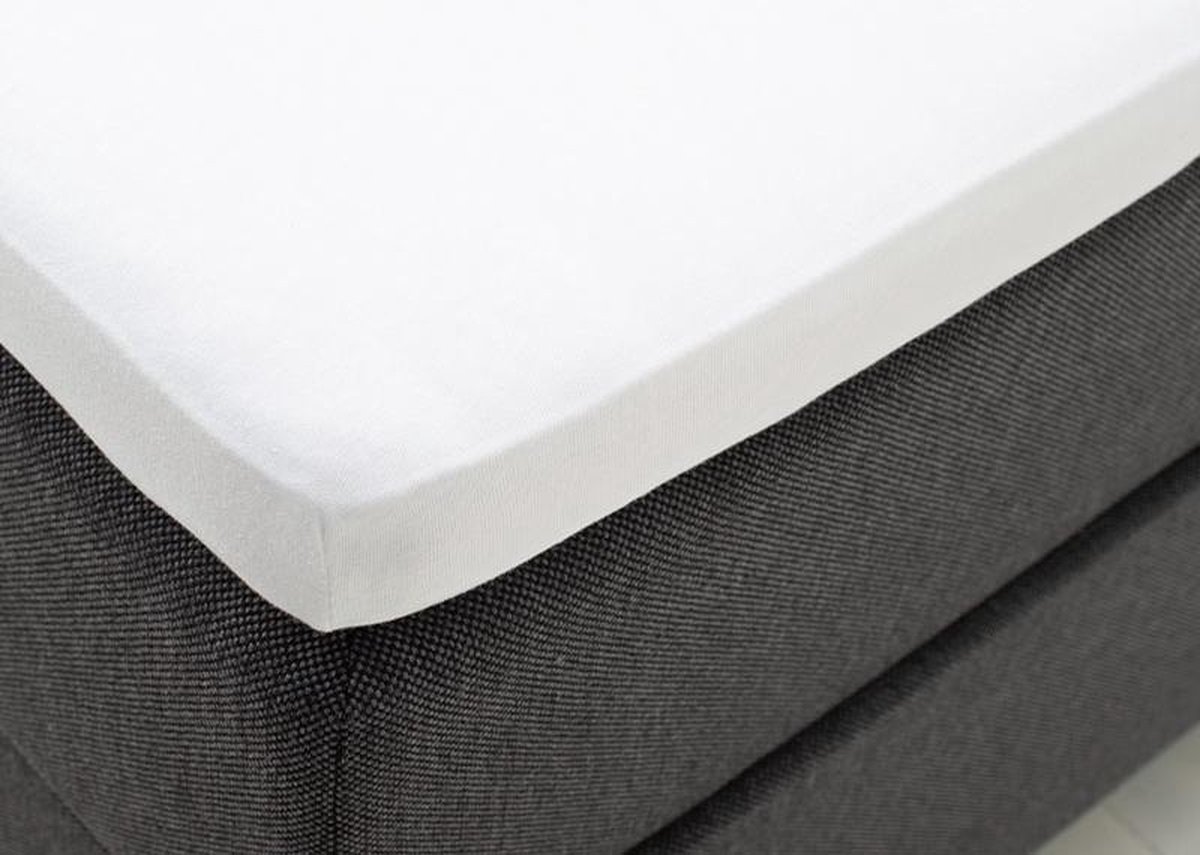 Fresh & Co Comfort Topper Hoeslaken Wit 180x200 cm Jersey Stretch