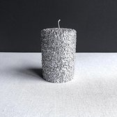 &K Pillar Stompkaars - 13x7.5cm - Glitter Zilver