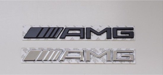 Emblème / autocollant Mercedes Benz AMG logo 2021 - Zwart
