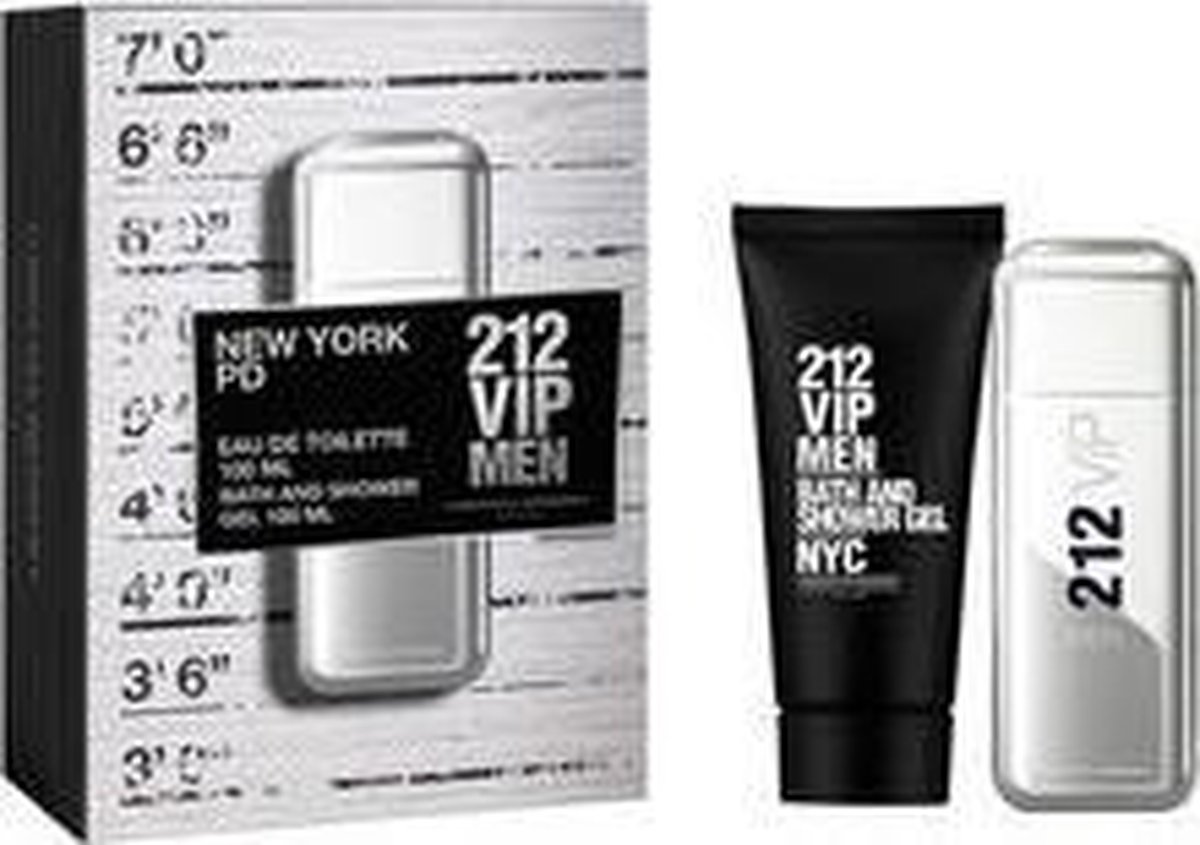 Carolina Herrera - 212 VIP Men Gift Set EDT 100 ml shower gel and 212 VIP Men 100 ml - Eau De Toilette - 100ML