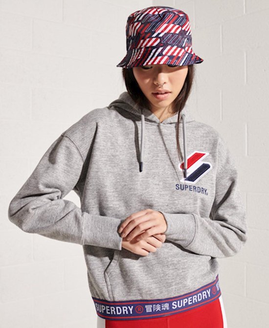 Superdry Dames Trui Sportstyle hoodie van chenille