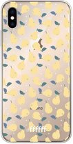 6F hoesje - geschikt voor iPhone Xs Max -  Transparant TPU Case - Pears #ffffff