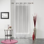 Livetti Vitrage met oogje Net Curtain 140x240cm Wit - Zilver