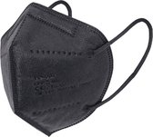 10 stuks Mondkapje Zwart | Mondmasker Zwart  |Zwart Mondmasker - 3D Design