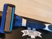 BB-Shave-Voordelig Scheerset met houder + mesje en 2 x 4 navulverpakking - 5 Blade RVS Scheermes-Gehard Staal-Makkelijk Schoonmaken-Voor Ieder Gender