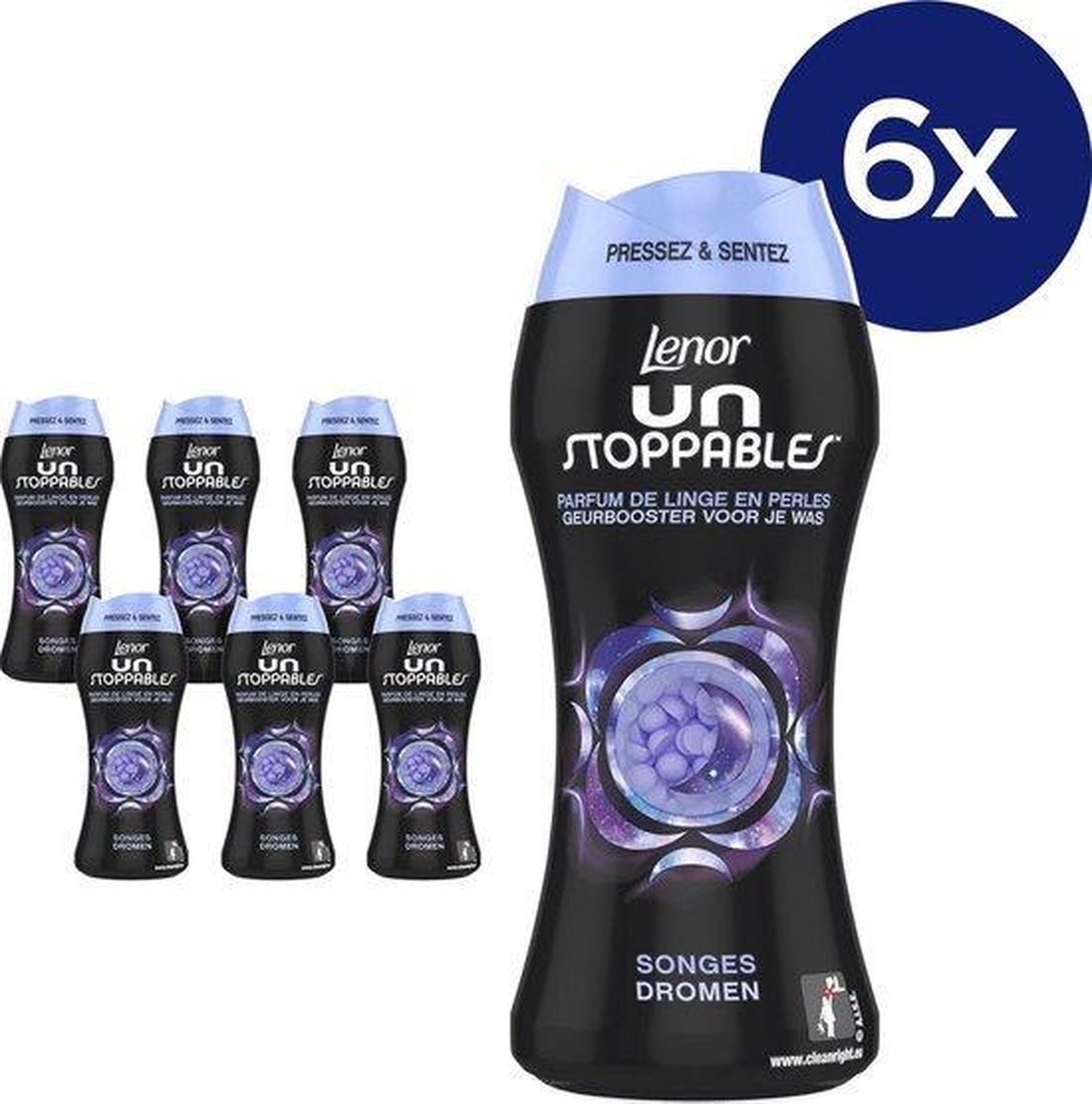 Lenor Unstoppables Geurbooster Voor Je Was - Dromen - Voordeelverpakking - 6 x 140 gram