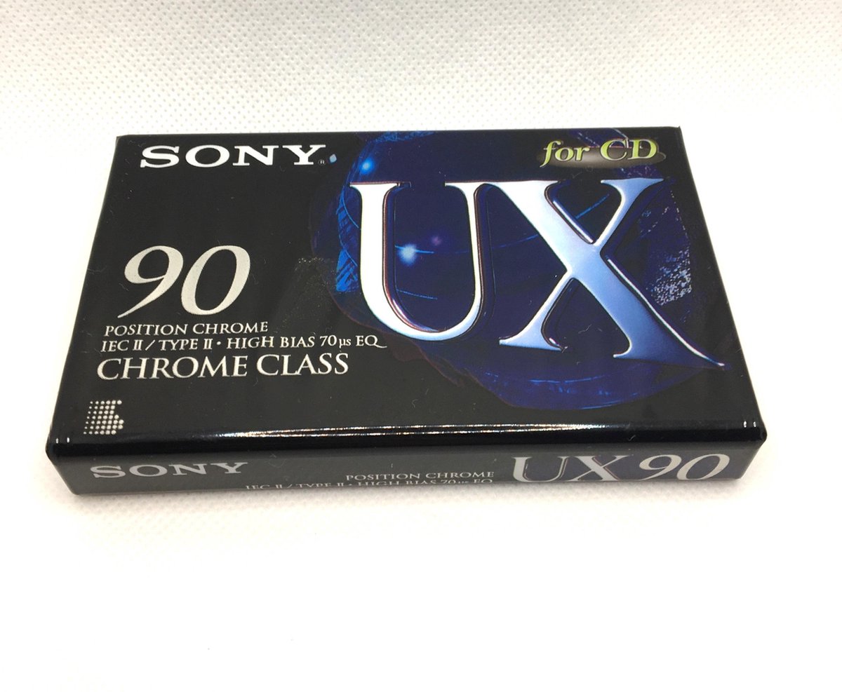 Lot De 5 Cassettes Audio Sony UX 90 C-90 UXC - Chrome, Neuves Sous Blister