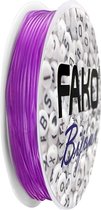 Fako Bijoux® - Elastisch Nylon Draad - Rijgdraad - Sieraden Maken - 0.8mm - 8 Meter - Paars