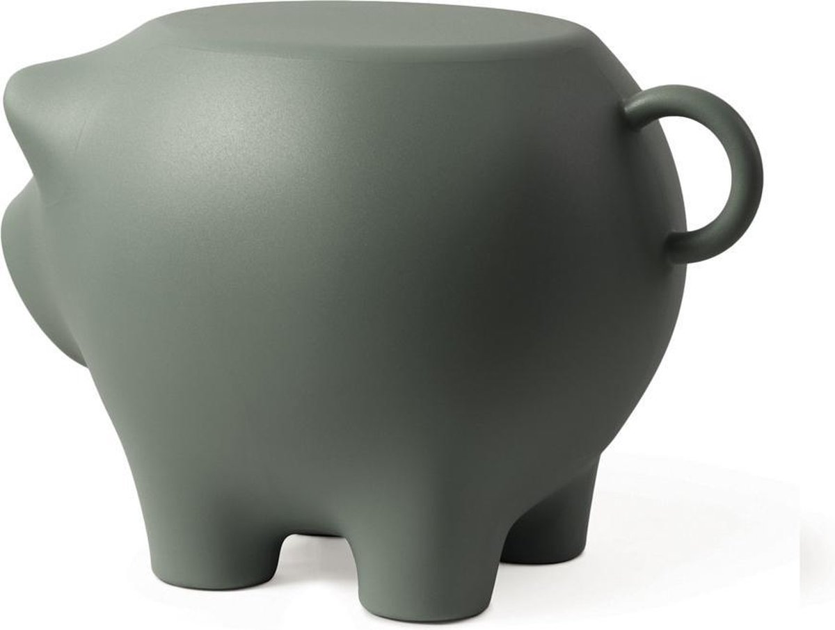 Bijzetvarken Olijfgroen / Sidepig Olivegreen  - Design Bijzettafel - Werkwaardig.
