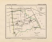 Historische kaart, plattegrond van gemeente Oldekerk in Groningen uit 1867 door Kuyper van Kaartcadeau.com