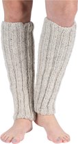 Chamonix - Dikke Wollen Beenwarmers - Grijs - Fairtrade - Gebreid