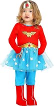 FUNIDELIA Wonder Woman kostuum voor baby - Maat: 69 - 80 cm - Rood