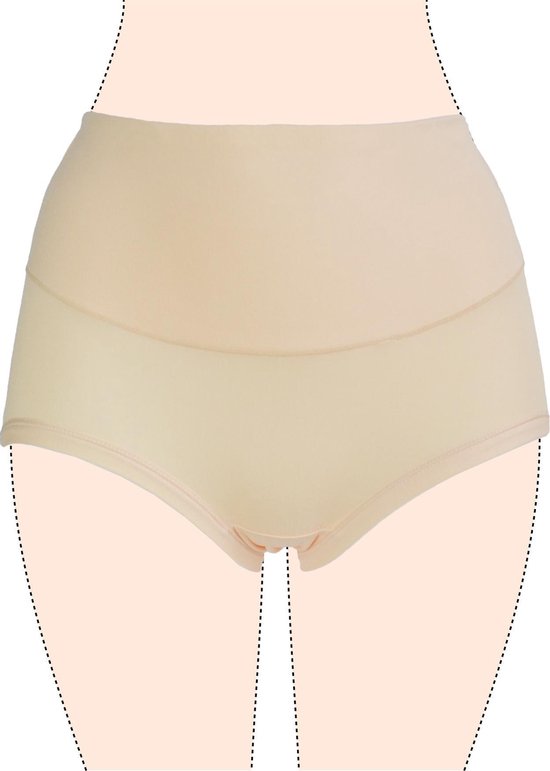 Dames slips 3 pack hoog model beige M