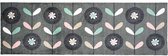 1x Coryl Binnenmat Sweet | Bladeren Donker | 150x50cm| Decoratieve mat - Antislip - Zachte mat - Vloerkleed
