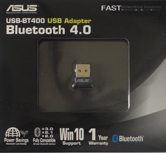 katolsk Låne defile Asus USB-BT400 - Bluetooth-adapter - USB - Bluetooth 4.0 | bol.com